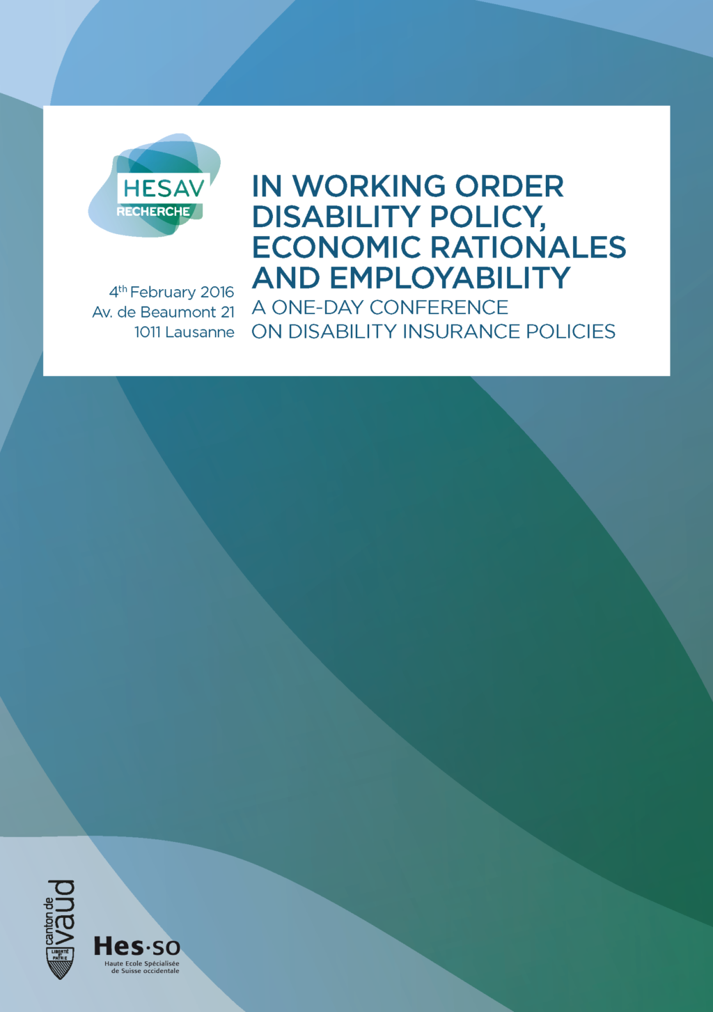 In working order cover page